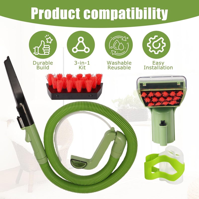 Sionlan Upgraded Little Green Machine Hose and Handle Replacement Parts for Bissell 1400B 1425 1400M 3353 3369 3in Cleaning Brush, Cleaning Tool, Gap Brush, Cleaning Hose Component Part Number 2037152 - Image 4